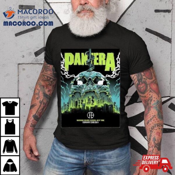 Pantera At Madison Square Garden New York February 22nd 2024 T Shirt