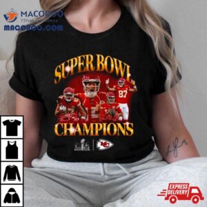 Patrick Mahomes And Travis Kelce Kansas City Chiefs Super Bowl Lviii Champions Retro Duo Tshirt