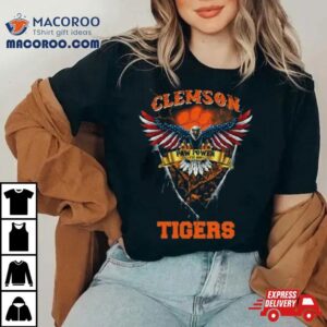 Paw Power Clemson Tigers Football Us Eagle Tshirt