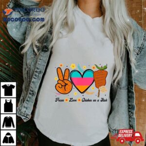 Peace Love And Chicken On A Stick Funny Fiesta San Antonio Shirt