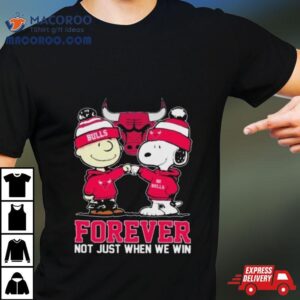 Peanuts Snoopy And Charlie Brown Friends Chicago Bulls Forever Not Just When We Win Tshirt