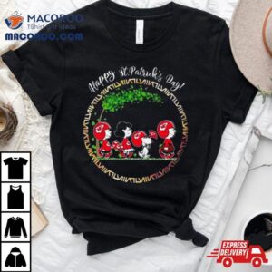 Peanuts Snoopy And Friends Kansas City Chiefs Happy St Patrick Rsquo S Day Tshirt