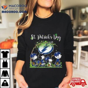Peanuts Snoopy And Friends Tampa Bay Lightning St Patrick S Day Tshirt