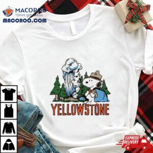 Peanuts Snoopy X Yellowstone National Park Shirt