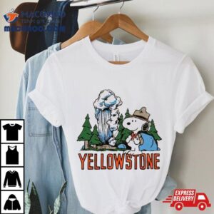 Peanuts Snoopy X Yellowstone National Park Tshirt