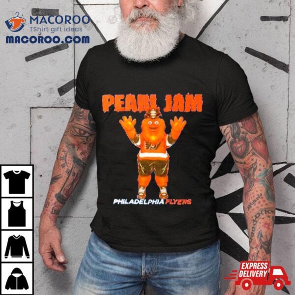 Pearl Jam Philadelphia Flyers Gritty Shirt