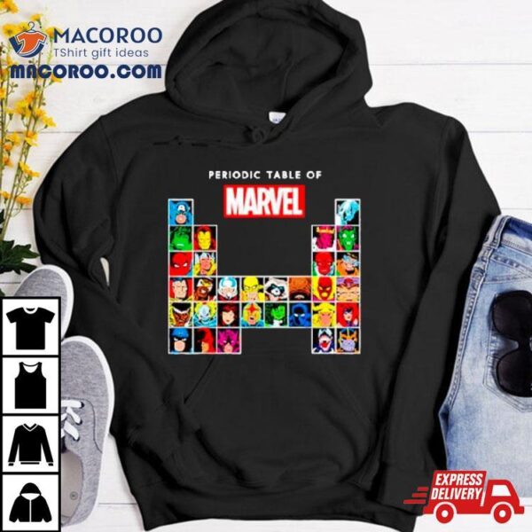 Periodic Table Of Marvel Shirt