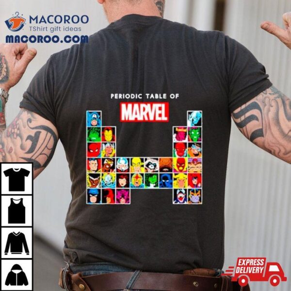 Periodic Table Of Marvel Shirt