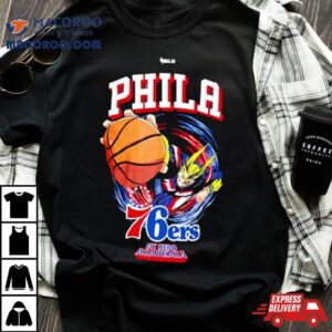 Philadelphia Ers Hyperfly Unisex Nba X My Hero Academia All Might Smash Tshirt