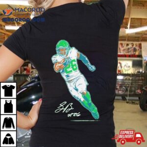 Philadelphia Eagles Saquon Barkley Signature Superstar Pose Tshirt