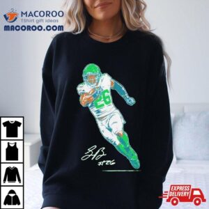 Philadelphia Eagles Saquon Barkley Signature Superstar Pose Tshirt