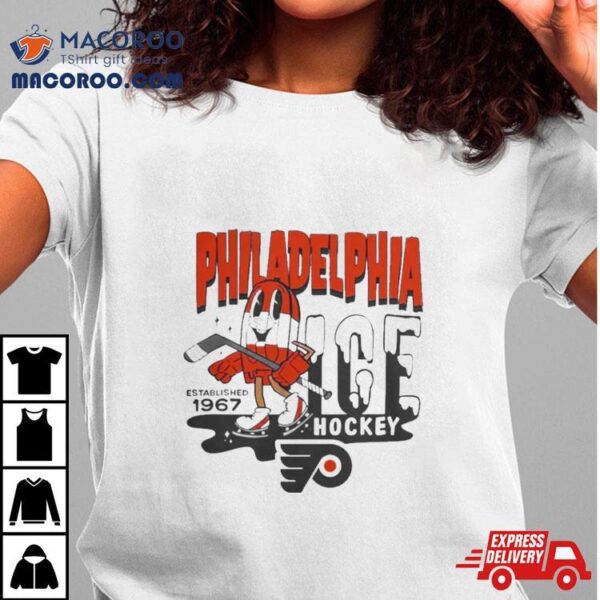 Philadelphia Flyers Mitchell And Ness Gray Popsicle Shirt