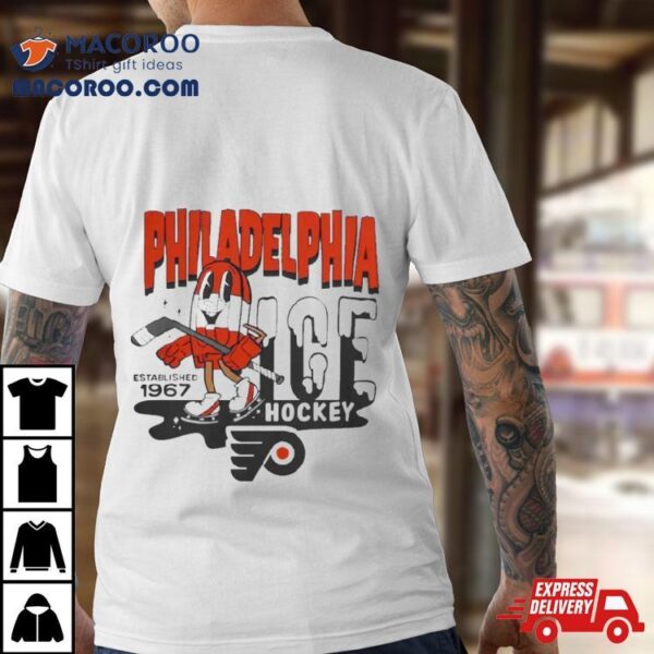 Philadelphia Flyers Mitchell And Ness Gray Popsicle Shirt