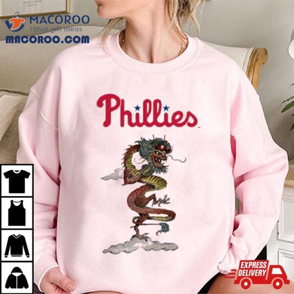 Philadelphia Phillies Tiny Turnip Infant 2024 Year Of The Dragon Shirt