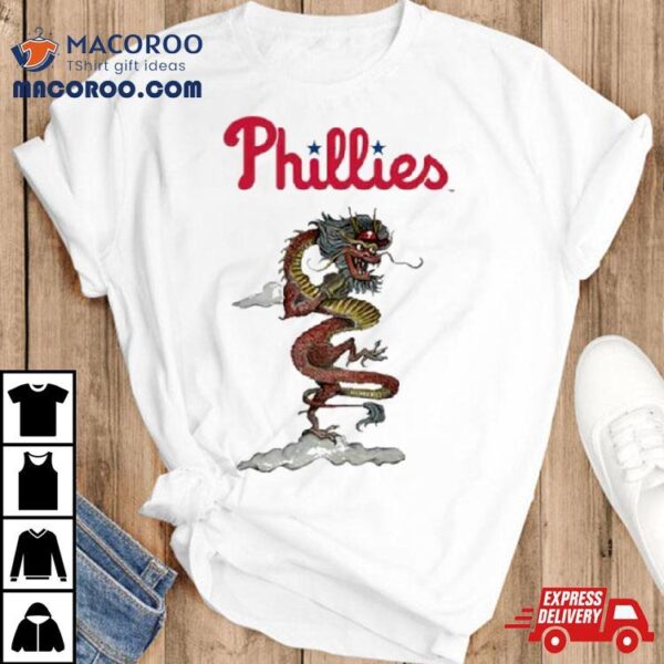 Philadelphia Phillies Tiny Turnip Infant 2024 Year Of The Dragon Shirt