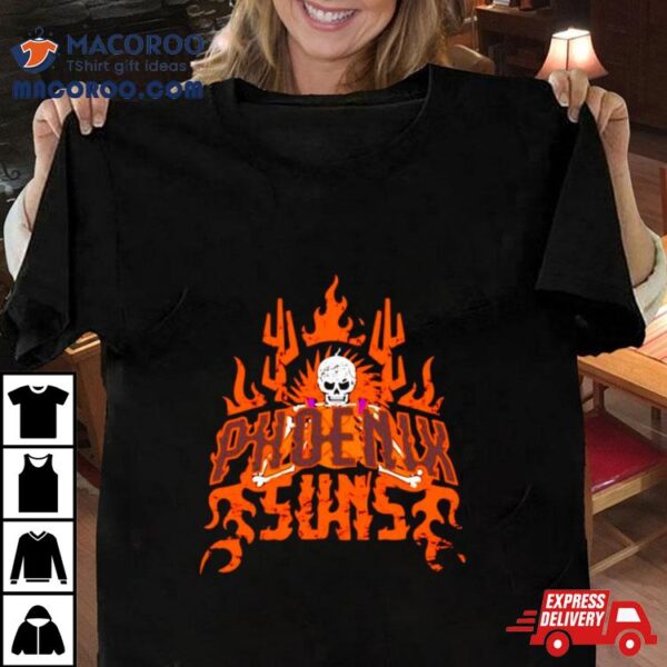 Phoenix Suns Basketball Skeleton Shirt