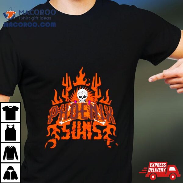 Phoenix Suns Basketball Skeleton Shirt