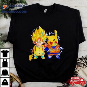 Pikachu X Son Goku Tshirt