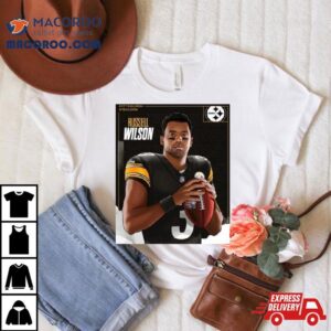 Pittsburgh Steelers Russell Wilson Player Holding Ball Vector Tshirt