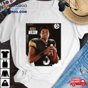 Pittsburgh Steelers Russell Wilson Player Holding Ball Vector Tshirt