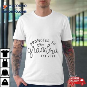 Promoted To Grandma Est New Mothers Day Tshirt