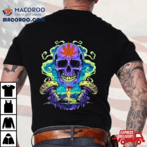 Purple Cannabis Skull Tshirt