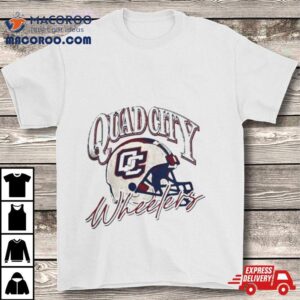 Quad City Wheelers Indoor Football Helmet Tshirt