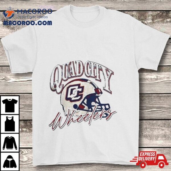 Quad City Wheelers Indoor Football Helmet T Shirt