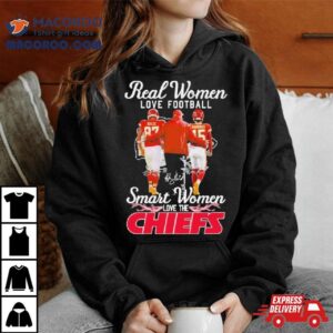 Real Women Love Football Smart Women Love The Kansas City Chiefs Super Bowl Lviii Signatures Tshirt