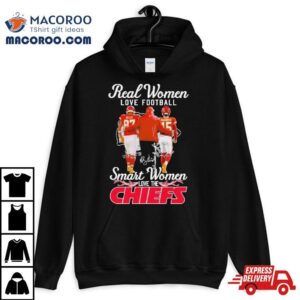 Real Women Love Football Smart Women Love The Kansas City Chiefs Super Bowl Lviii Signatures Tshirt