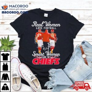 Real Women Love Football Smart Women Love The Kansas City Chiefs Super Bowl Lviii Signatures Tshirt