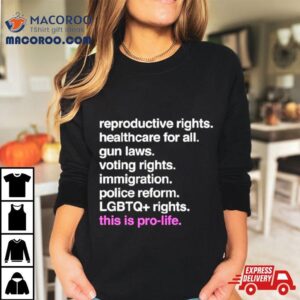 Reproductive Rights Healthcare For All Gun Laws Voting Rights Tshirt