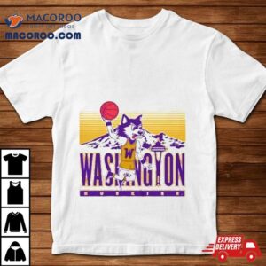 Retro Inspired Uw Dunking Harry The Husky Shirt