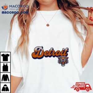 Retro Logo Baseball Team Detroit Tigers Shirt