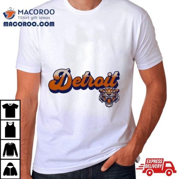 Retro Logo Baseball Team Detroit Tigers Shirt