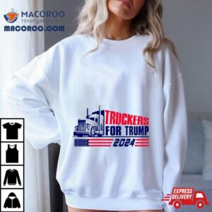 Return Truckers For Trump American Flag Tshirt