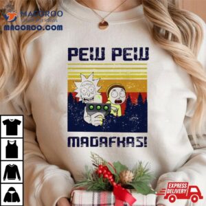 Rick And Morty Pew Pew Madafakas Vintage Tshirt