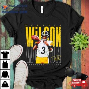 Russell Wilson Pittsburgh Steelers Signature Tshirt