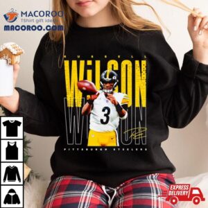 Russell Wilson Pittsburgh Steelers Signature Tshirt