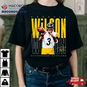 Russell Wilson Pittsburgh Steelers Signature Tshirt