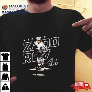 Russian Professional Ice Hockey Defenceman For The Vancouver Canucks Signature Nikita Zadorov Tshirt