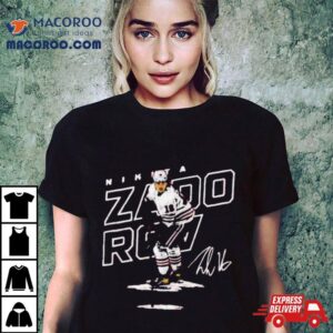 Russian Professional Ice Hockey Defenceman For The Vancouver Canucks Signature Nikita Zadorov Tshirt