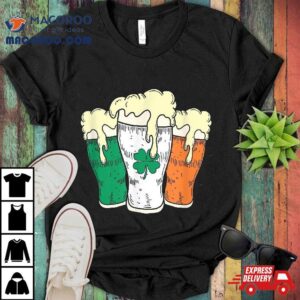 Saint Patricks Day Irish Ireland Flag Beer Patty Tshirt