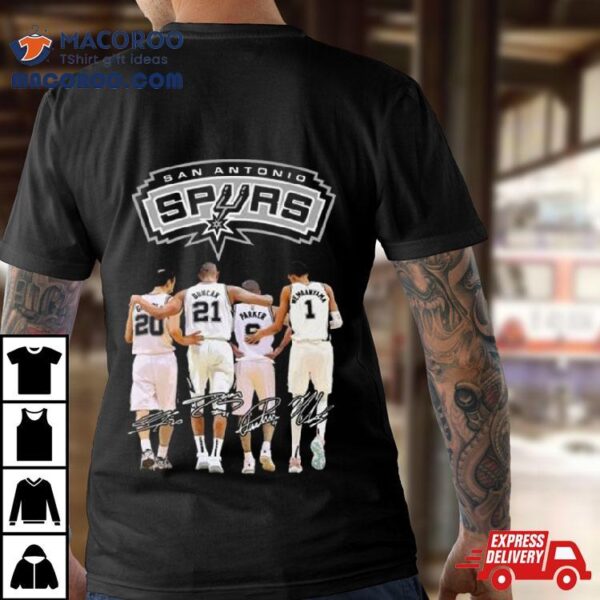 San Antonio Spurs All Star Squad Signatures Shirt