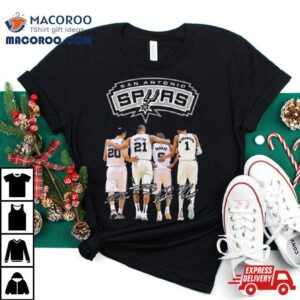 San Antonio Spurs All Star Squad Signatures Tshirt