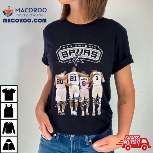 San Antonio Spurs All Star Squad Signatures Shirt