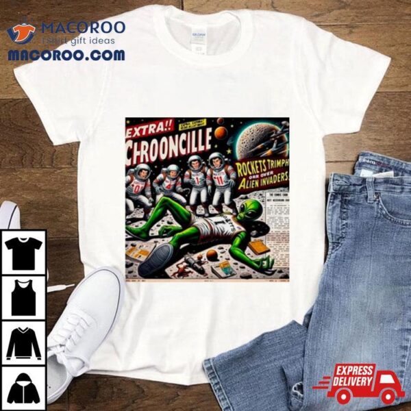 San Antonio Spurs Extra Chrooncille Rockets Trimph Orr Over Alien Invaders Shirt