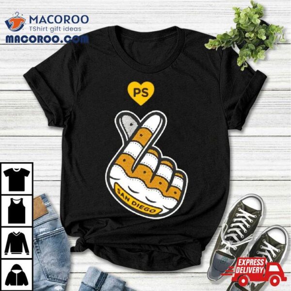 San Diego Finger Hearshirt