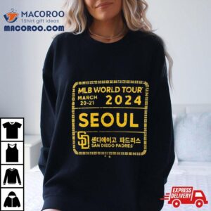 San Diego Padres Mlb World Tour Seoul Series Stamp Tshirt