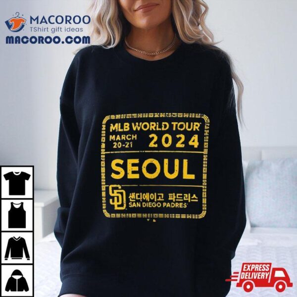 San Diego Padres 2024 Mlb World Tour Seoul Series Stamp Shirt